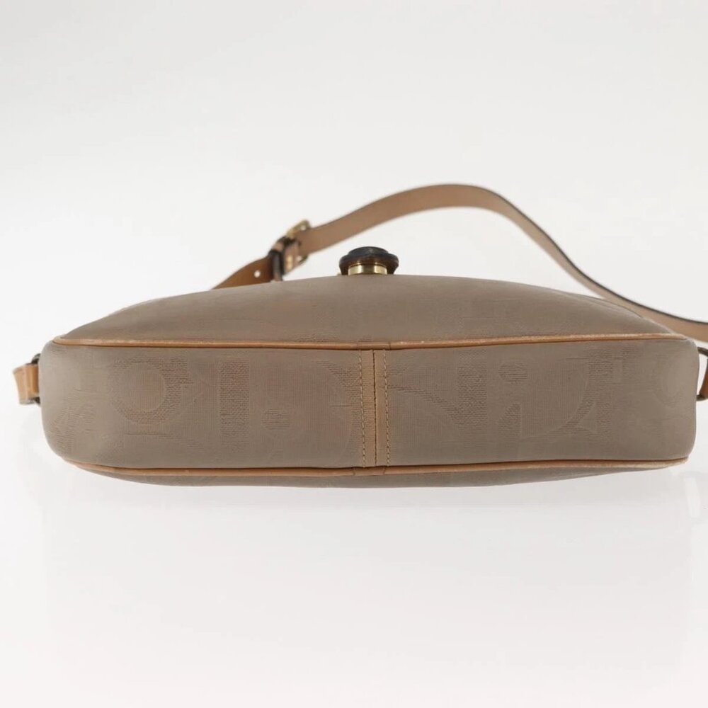 Christian Dior Trotter Canvas Shoulder Bag Beige Gold Auth ep11416 - Picture 7 of 16